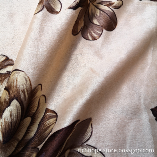 100% Polyester Cheap Printed Velvet For Sofa Fabric